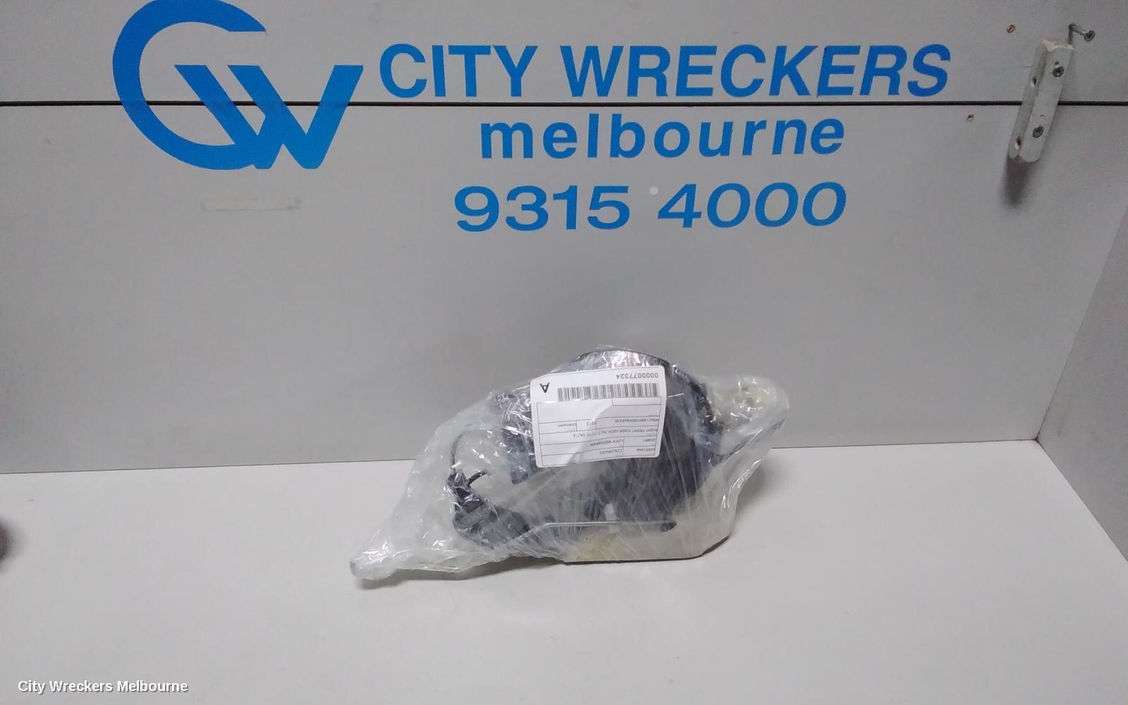 HOLDEN COLORADO DOOR/BOOT/GATE LOCK, RIGHT FRONT DOOR LOCK, RG 7, 12/2012 - 06/2016