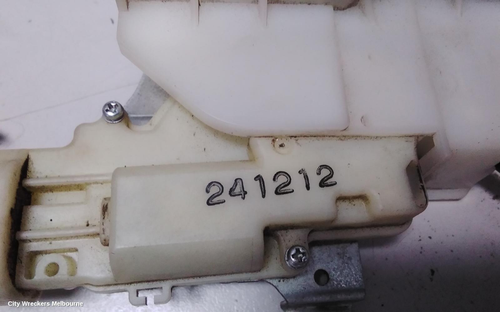 HOLDEN COLORADO DOOR/BOOT/GATE LOCK, RIGHT FRONT DOOR LOCK, RG 7, 12/2012 - 06/2016