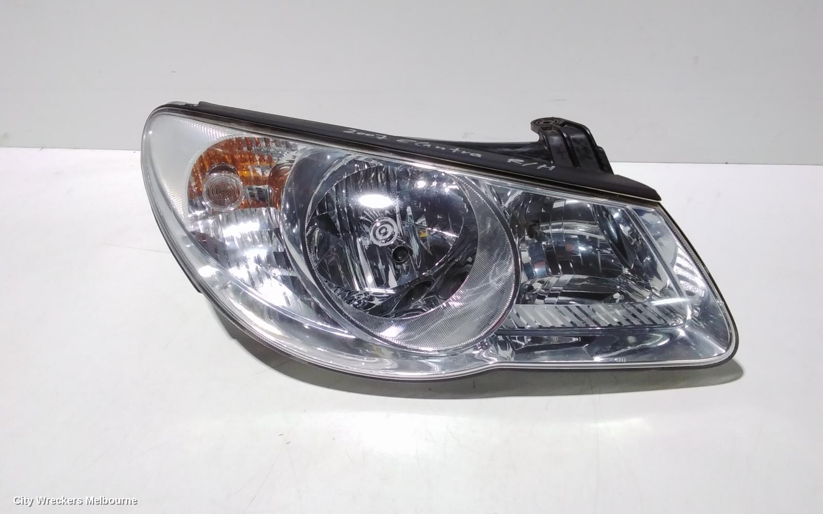HYUNDAI ELANTRA RIGHT HEADLAMP, HD, 08/2006 - 03/2011