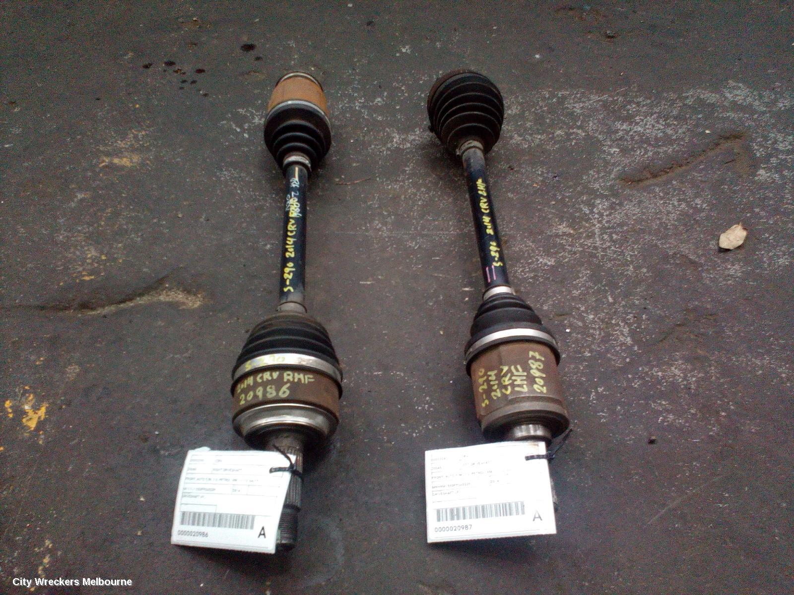 HONDA CRV LEFT DRIVESHAFT, FRONT, AUTO T/M, 2.0, PETROL, RM, 11/2012 - 04/2017