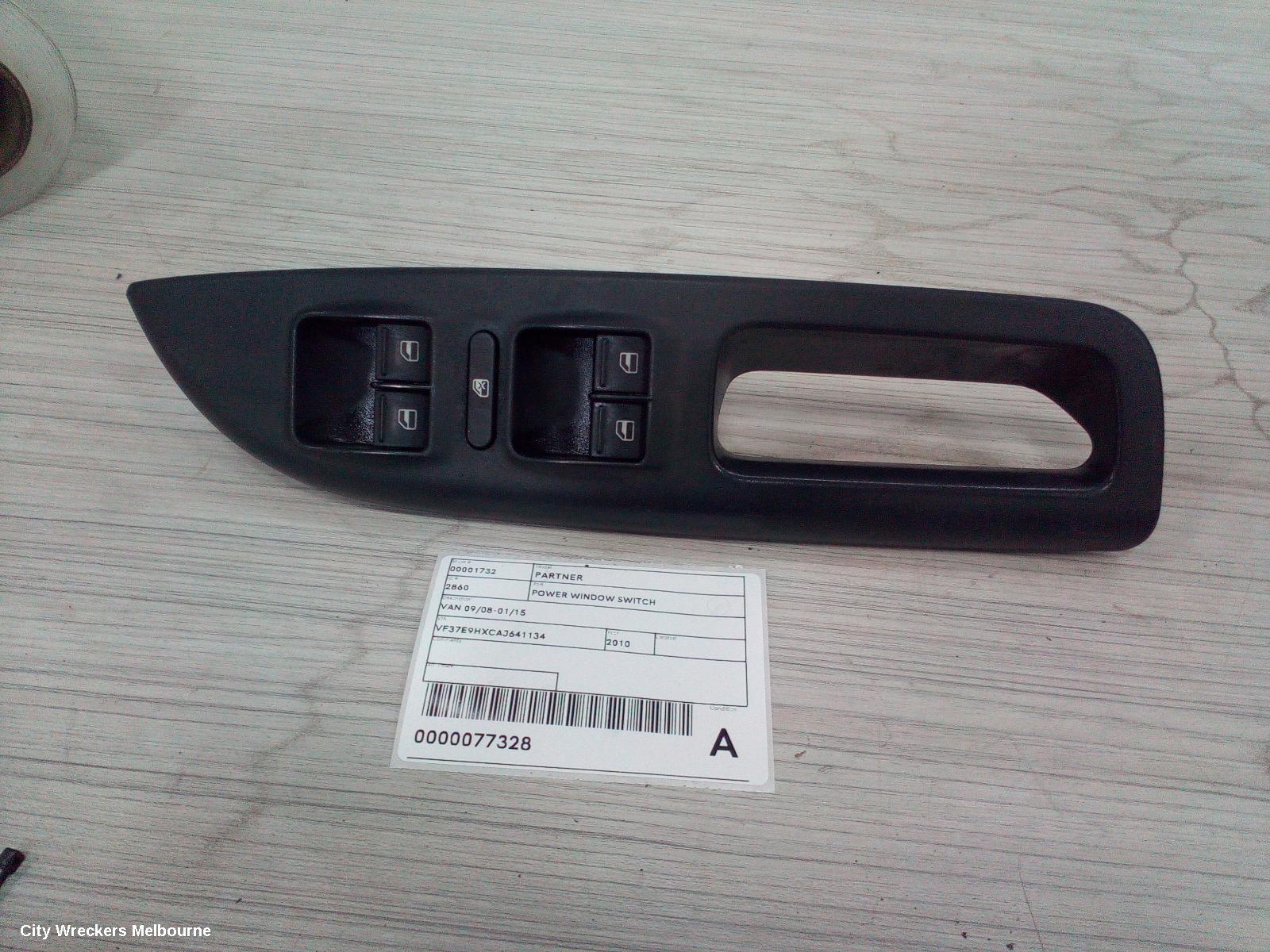 SKODA OCTAVIA PWR DR WIND SWITCH, RH FRONT (MASTER SWITCH), 1Z, 05/2009 - 10/2013