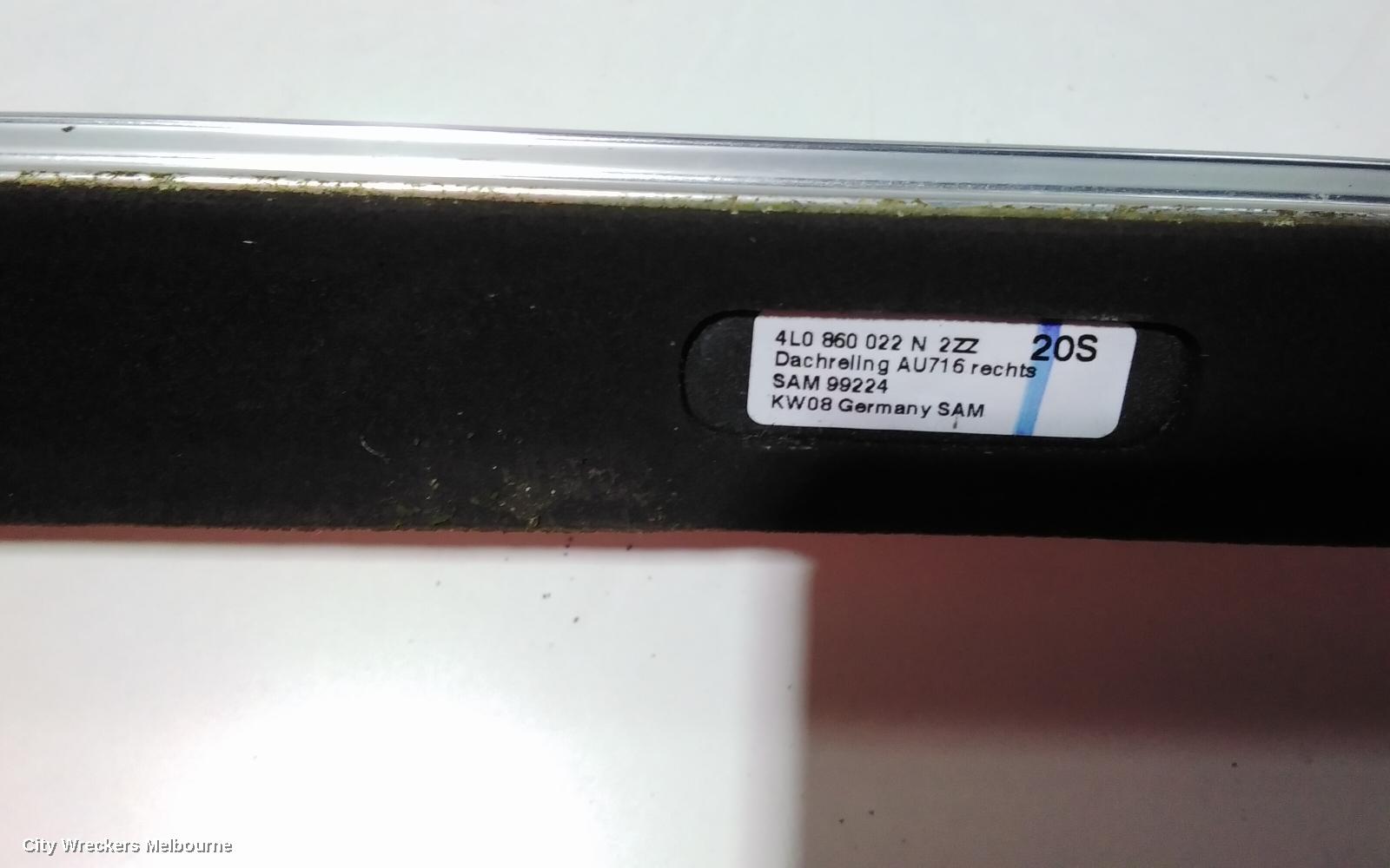 AUDI Q7 ROOF RAIL, 4L, 09/2006 - 08/2015