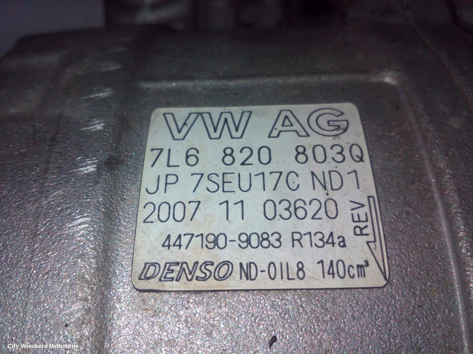 AUDI Q7 A/C COMPRESSOR, 4L, 3.0, DIESEL, 09/2006 - 09/2010