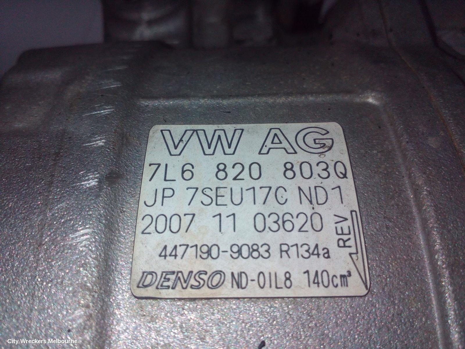 AUDI Q7 A/C COMPRESSOR, 4L, 3.0, DIESEL, 09/2006 - 09/2010