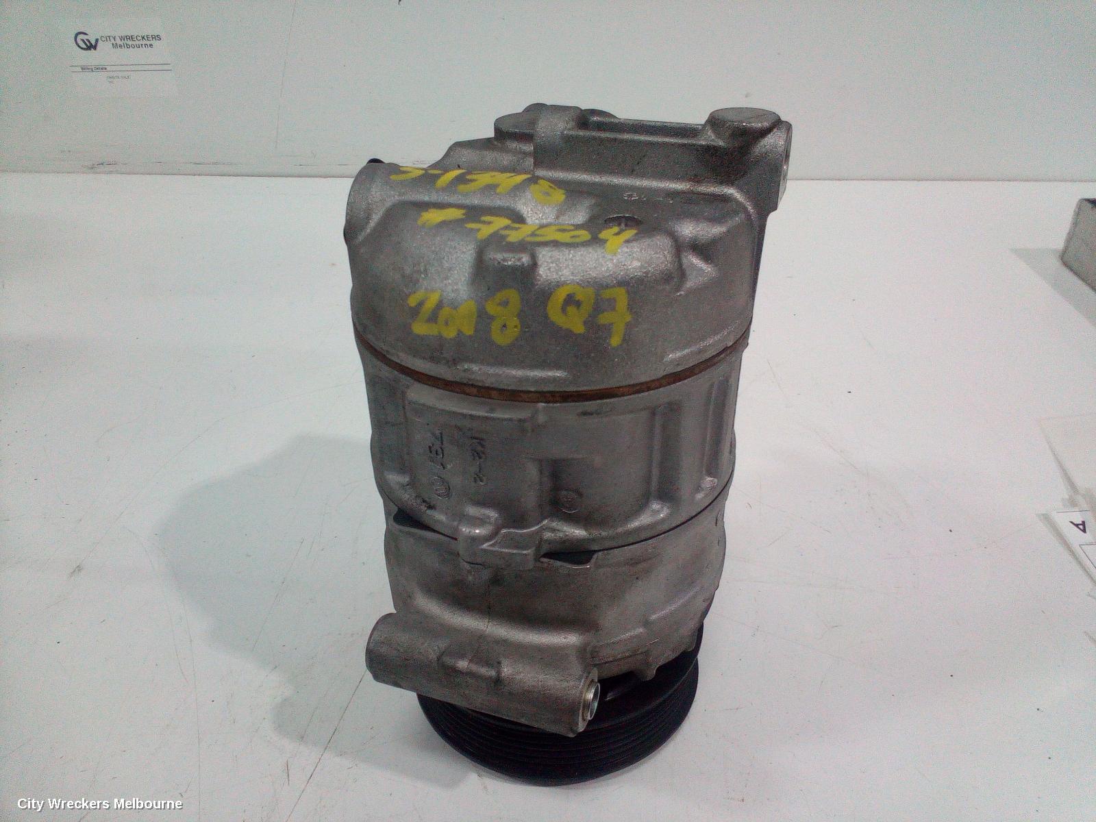 AUDI Q7 A/C COMPRESSOR, 4L, 3.0, DIESEL, 09/2006 - 09/2010
