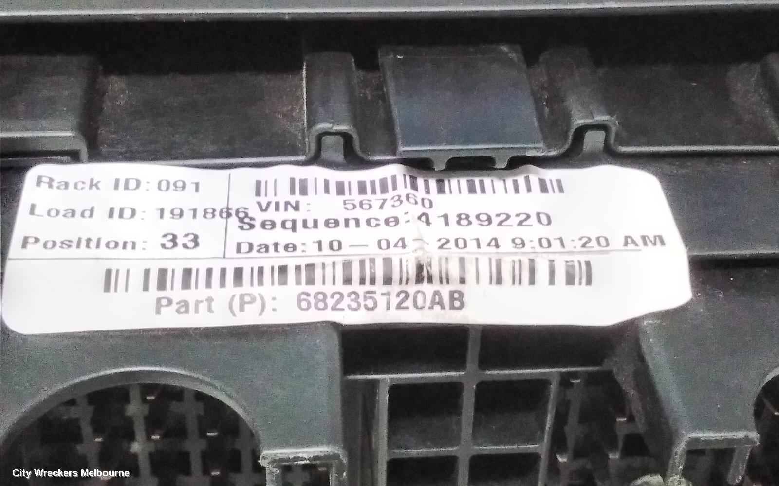 JEEP CHEROKEE FUSE BOX, ENGINE BAY, PETROL, KL, 02/2014 ONWARDS