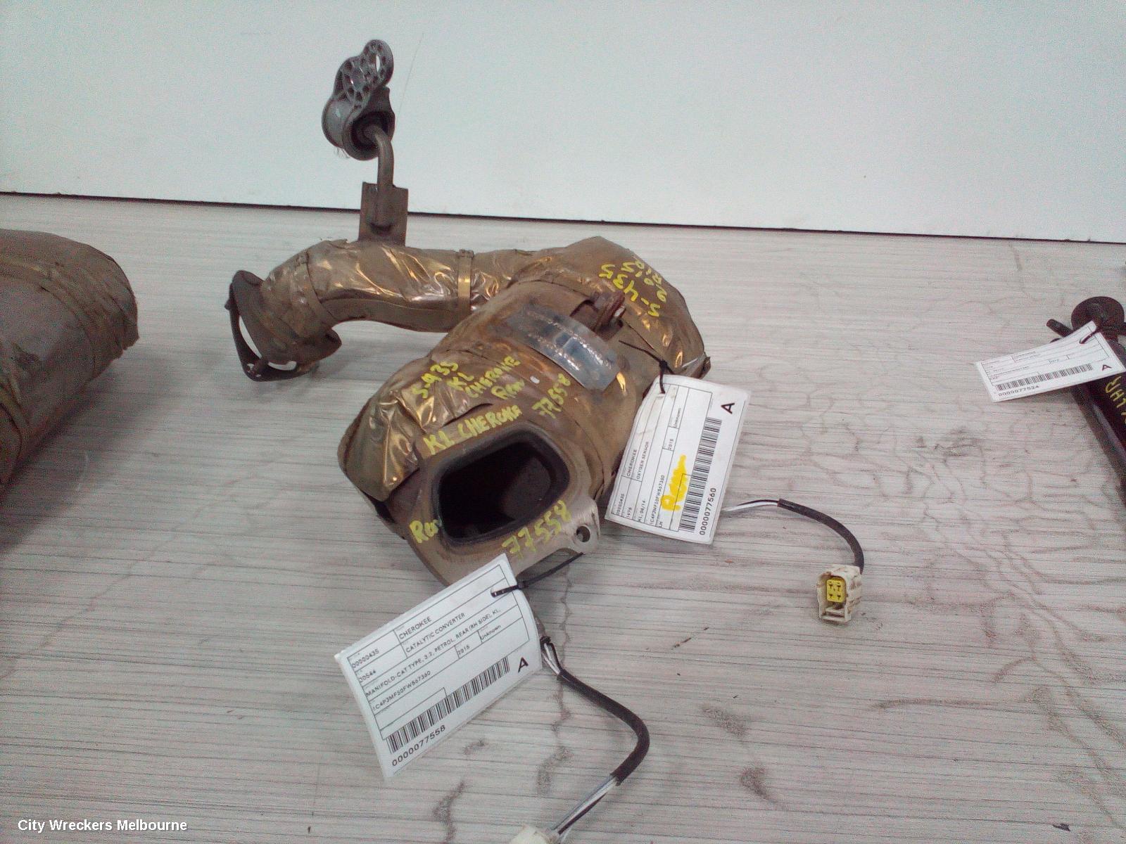 JEEP CHEROKEE CATALYTIC CONVERTER, MANIFOLD-CAT TYPE, 3.2, PETROL, REAR (RH SIDE), KL, 02/2014 - 03/2018