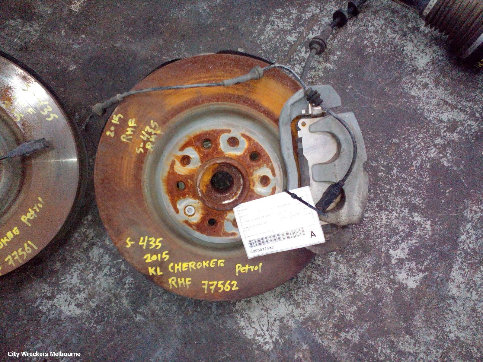 JEEP CHEROKEE RIGHT FRONT HUB ASSEMBLY, KL, TRAILHAWK/LIMITED TYPE, 4WD, 02/2014 - 03/2018