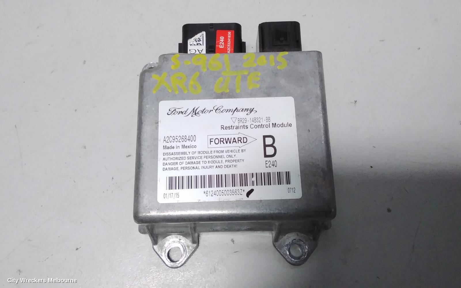 FORD FALCON AIRBAG MODULE/SENSOR, MODULE, UTE, FGX, 10/2014 - 12/2016