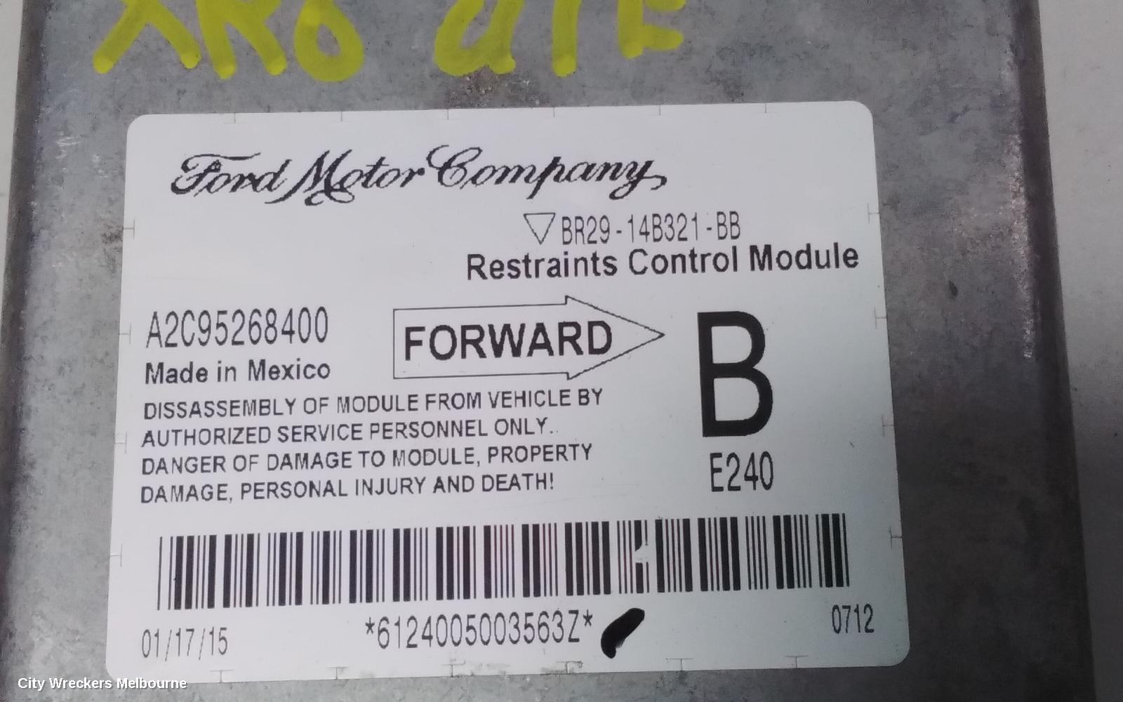 FORD FALCON AIRBAG MODULE/SENSOR, MODULE, UTE, FGX, 10/2014 - 12/2016