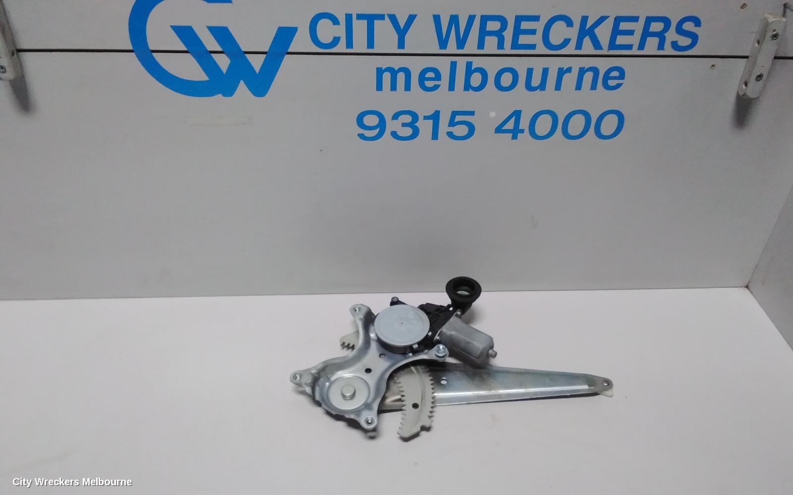TOYOTA COROLLA LEFT REAR WND REG/MOTOR, ZRE182R, HATCH, 10/2012 - 06/2018