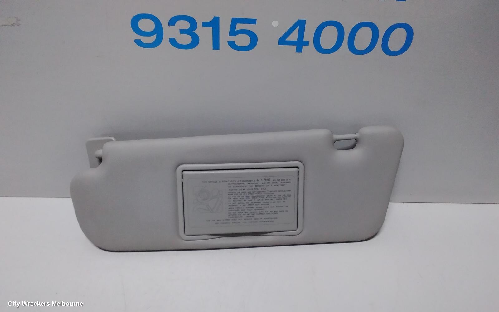 HOLDEN COMMODORE SUNVISOR, VF, LH SIDE, LIGHT GREY, 05/2013 - 12/2017