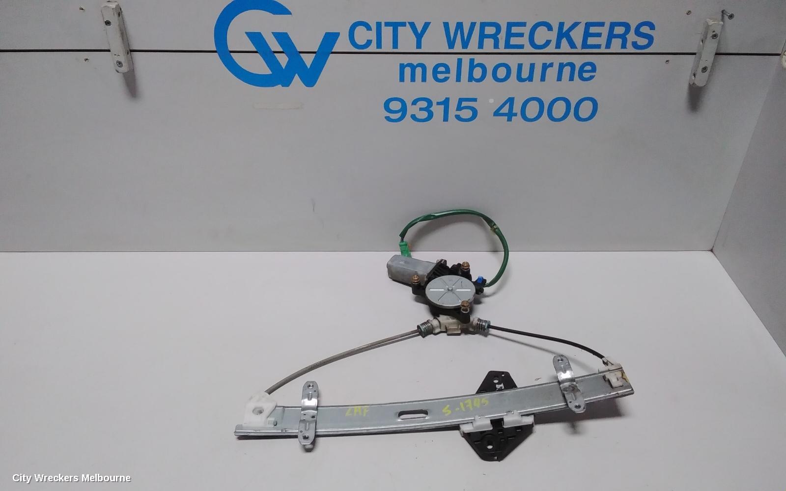HONDA INTEGRA LEFT FRONT WINDOW REG/MOTOR, 09/2001 - 06/2005