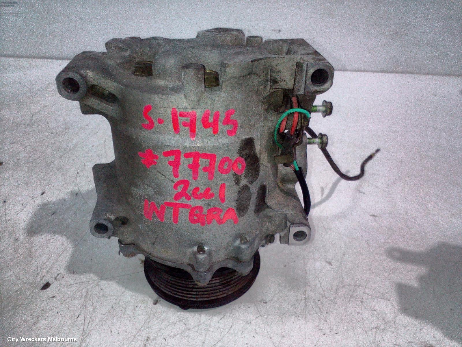 HONDA INTEGRA A/C COMPRESSOR, 2.0, K20A3, ENG TYPE, 09/2001 - 08/2006
