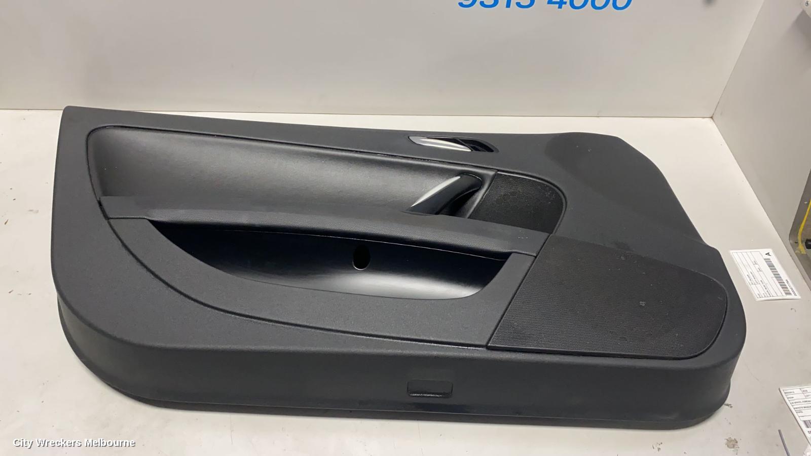 AUDI TT DOOR TRIM, LH FRONT, 8J, TTS, LEATHER, 08/2008 - 12/2014