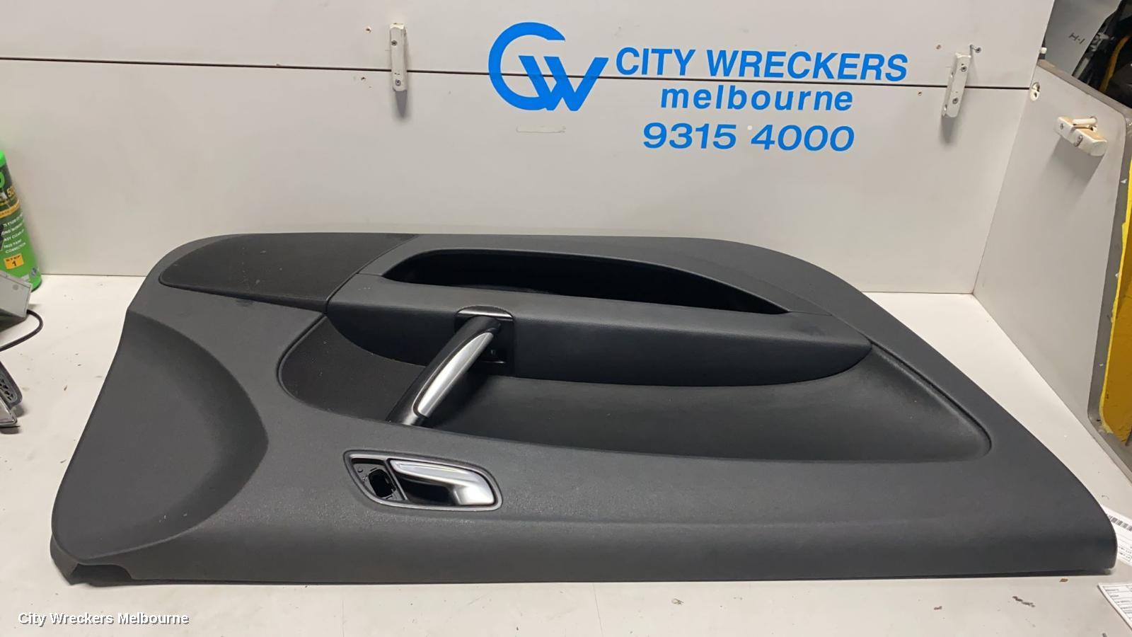 AUDI TT DOOR TRIM, LH FRONT, 8J, TTS, LEATHER, 08/2008 - 12/2014