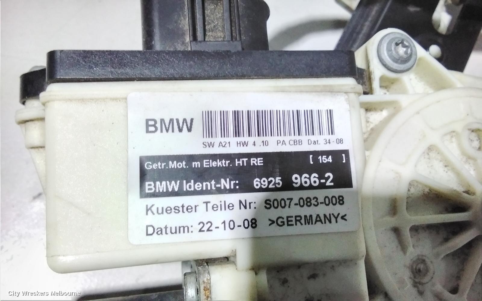 BMW X3 RIGHT REAR WND REG/MOTOR, E83, 06/2004 - 11/2010