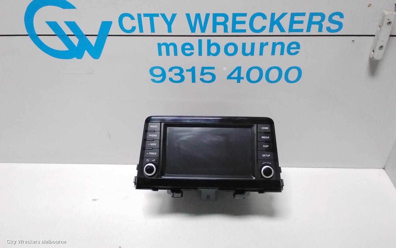 KIA PICANTO RADIO/CD/DVD/SAT/TV, DISPLAY UNIT, 7IN TOUCHSCREEN, JA, 05/2017 - 07/2020