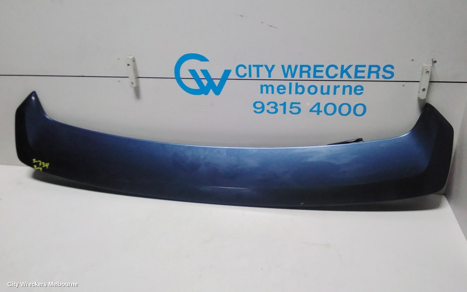 SUBARU IMPREZA REAR SPOILER, BOOTLID, G3, NON WRX/STI TYPE, 04/2007 - 11/2011