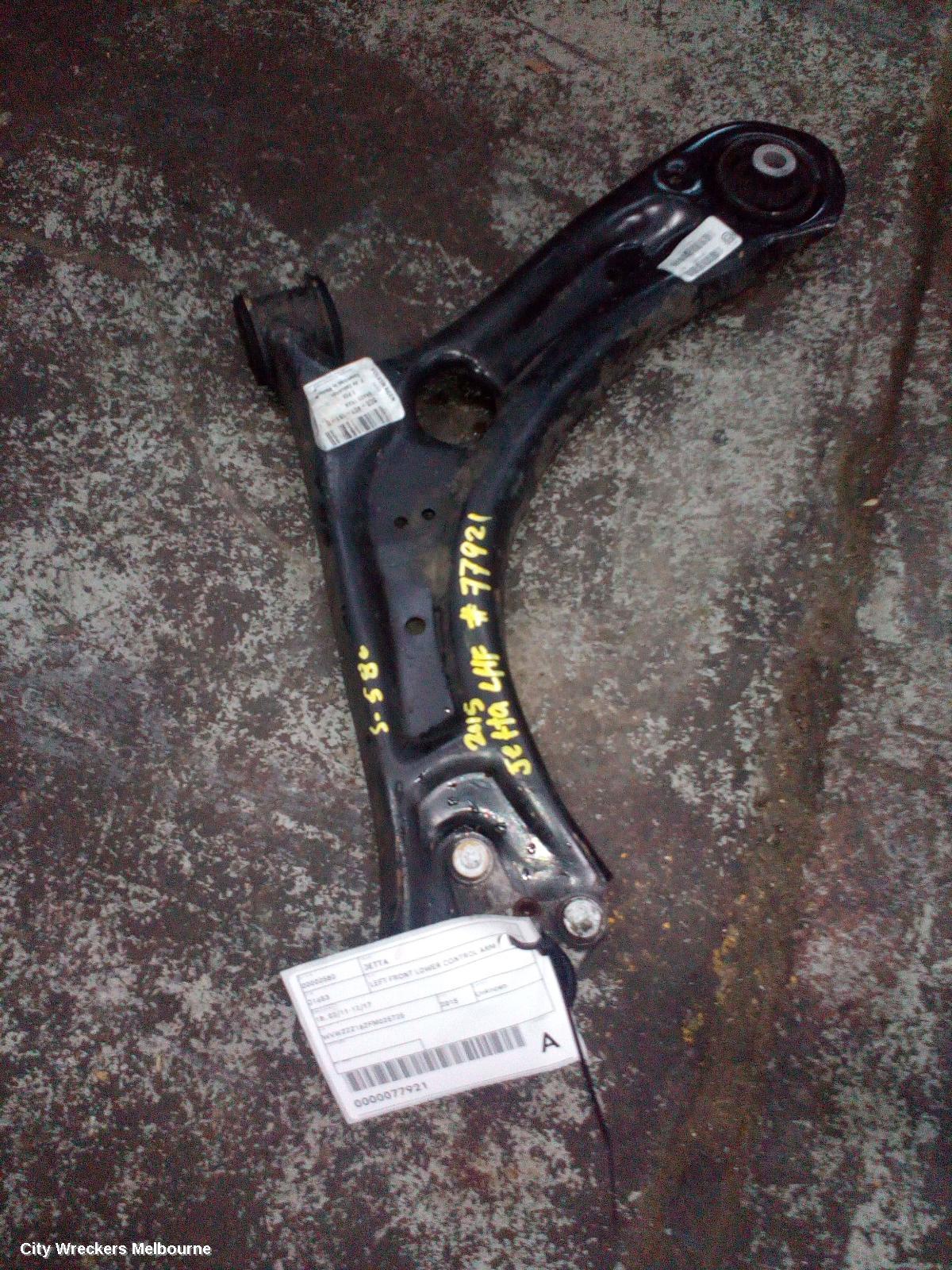 VOLKSWAGEN JETTA LEFT FRONT LOWER CONTROL ARM, 1B, 02/2011 - 12/2017