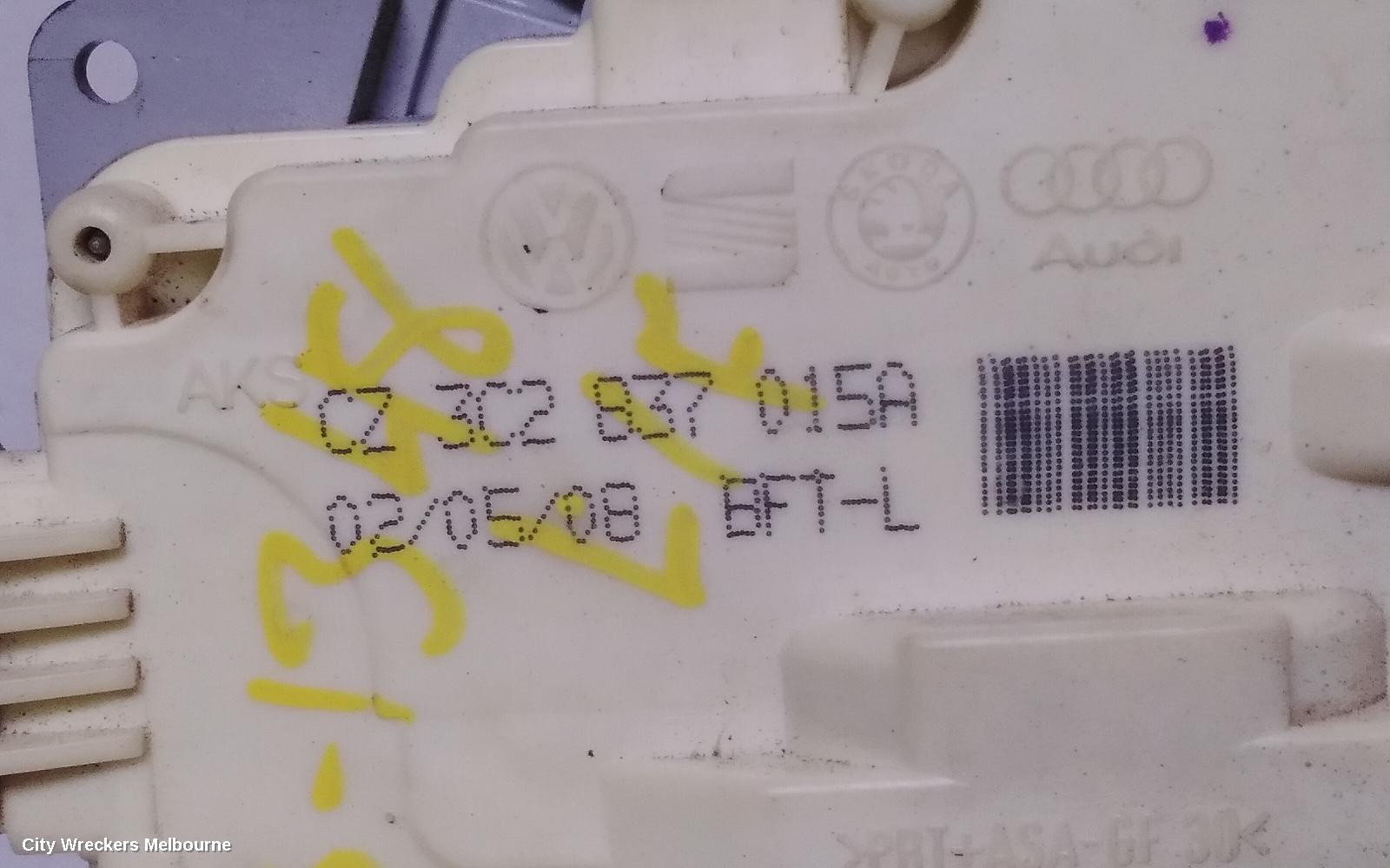 AUDI Q7 DOOR/BOOT/GATE LOCK, LEFT FRONT DOOR LOCK, 4L, P/N 3C2837015A, 09/2006 - 11/2009