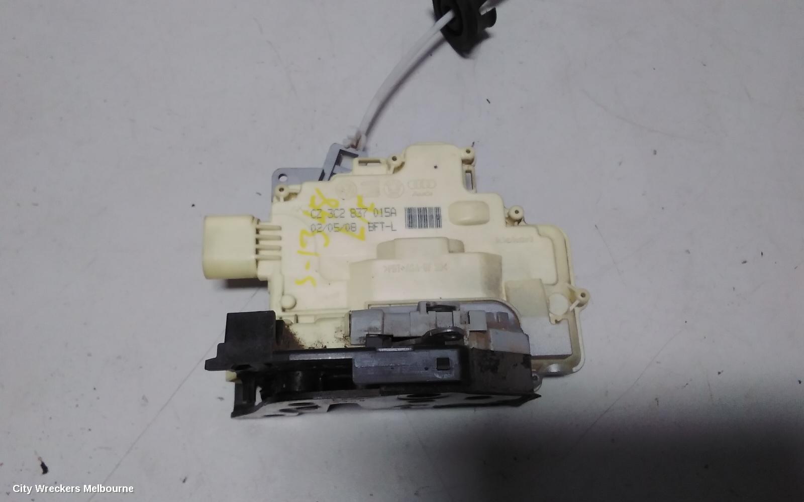 AUDI Q7 DOOR/BOOT/GATE LOCK, LEFT FRONT DOOR LOCK, 4L, P/N 3C2837015A, 09/2006 - 11/2009