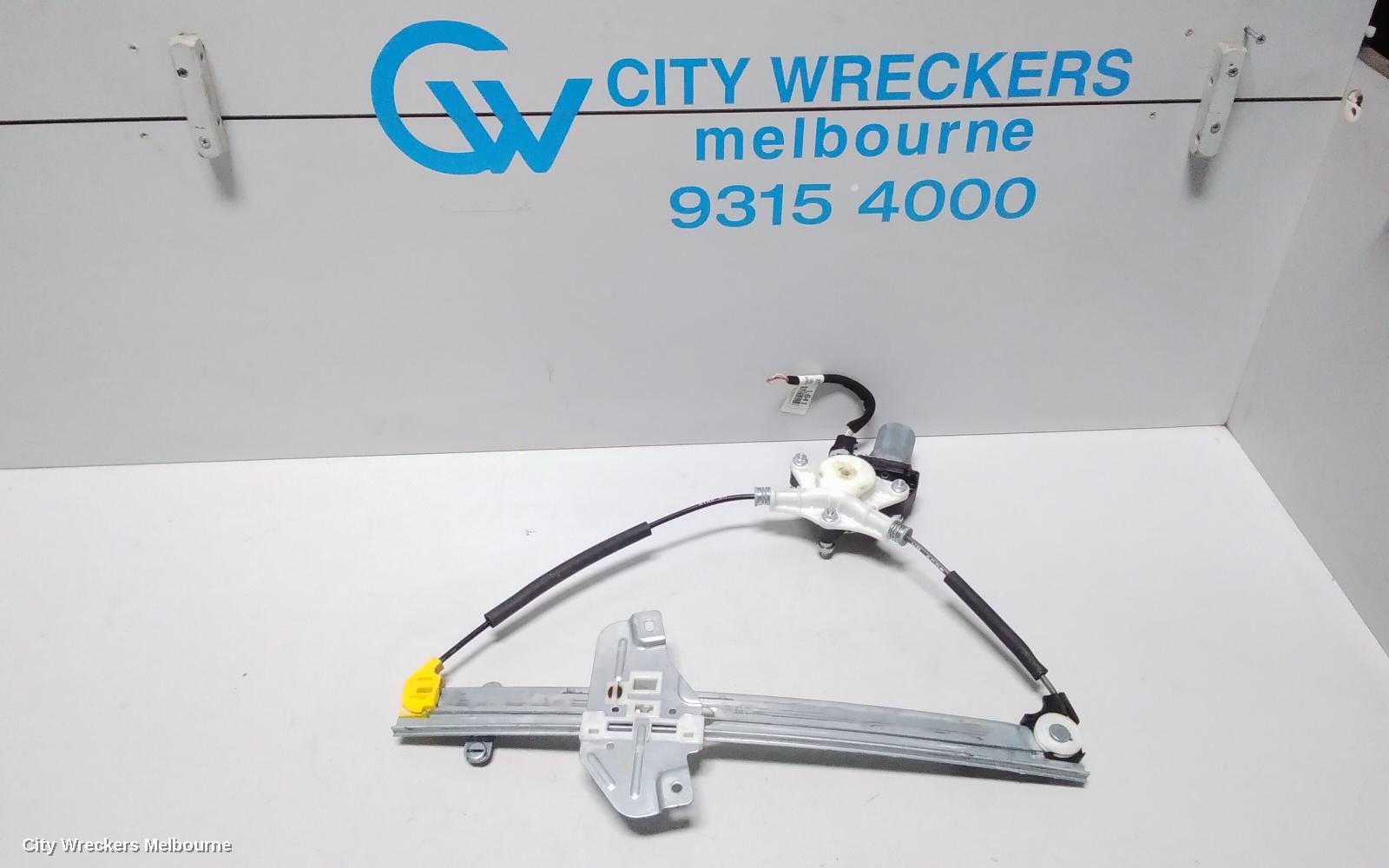 KIA RIO LEFT FRONT WINDOW REG/MOTOR, UB, 5DR HATCH, 08/2011 - 11/2016