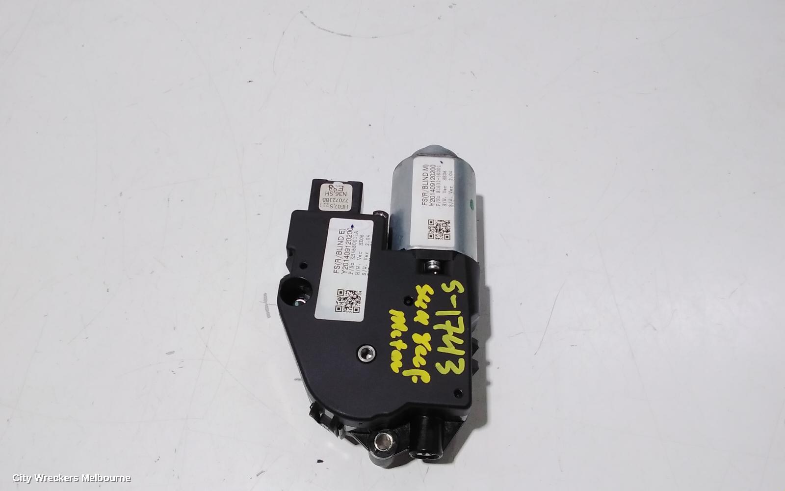 HYUNDAI VELOSTER SUNROOF MOTOR, FS, 10/2011 - 08/2019