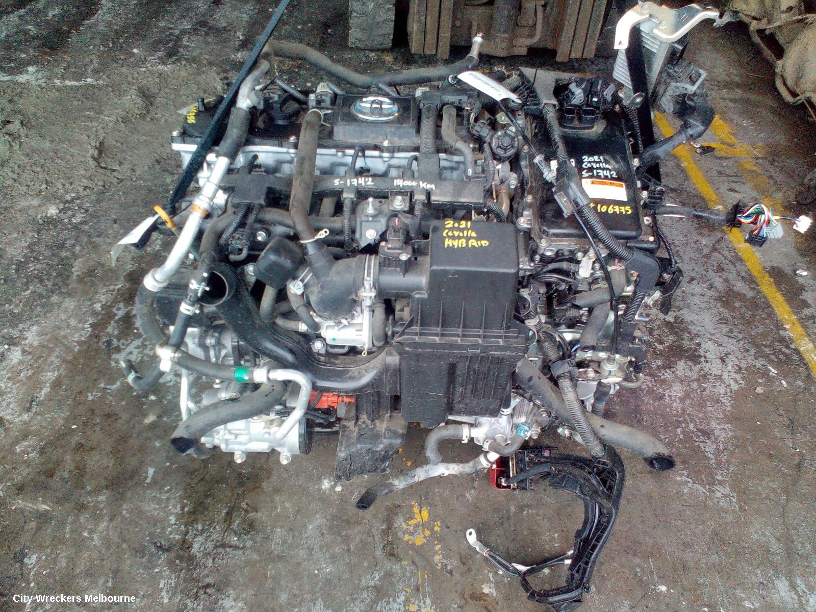 TOYOTA COROLLA ENGINE, PETROL, 1.8, 2ZR-FXE, HYBRID, ZWE211R, 07/2018 ONWARDS
