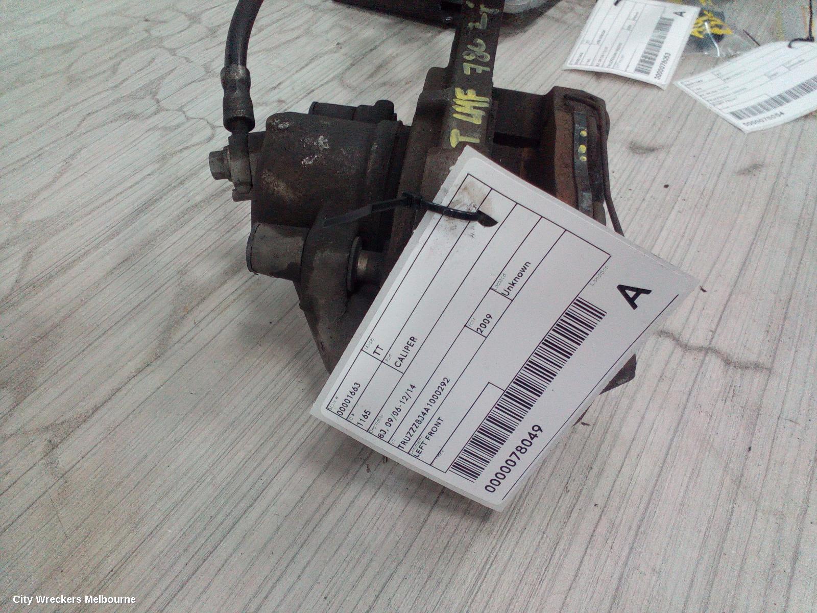 AUDI TT CALIPER, 8J, 09/2006 - 12/2014