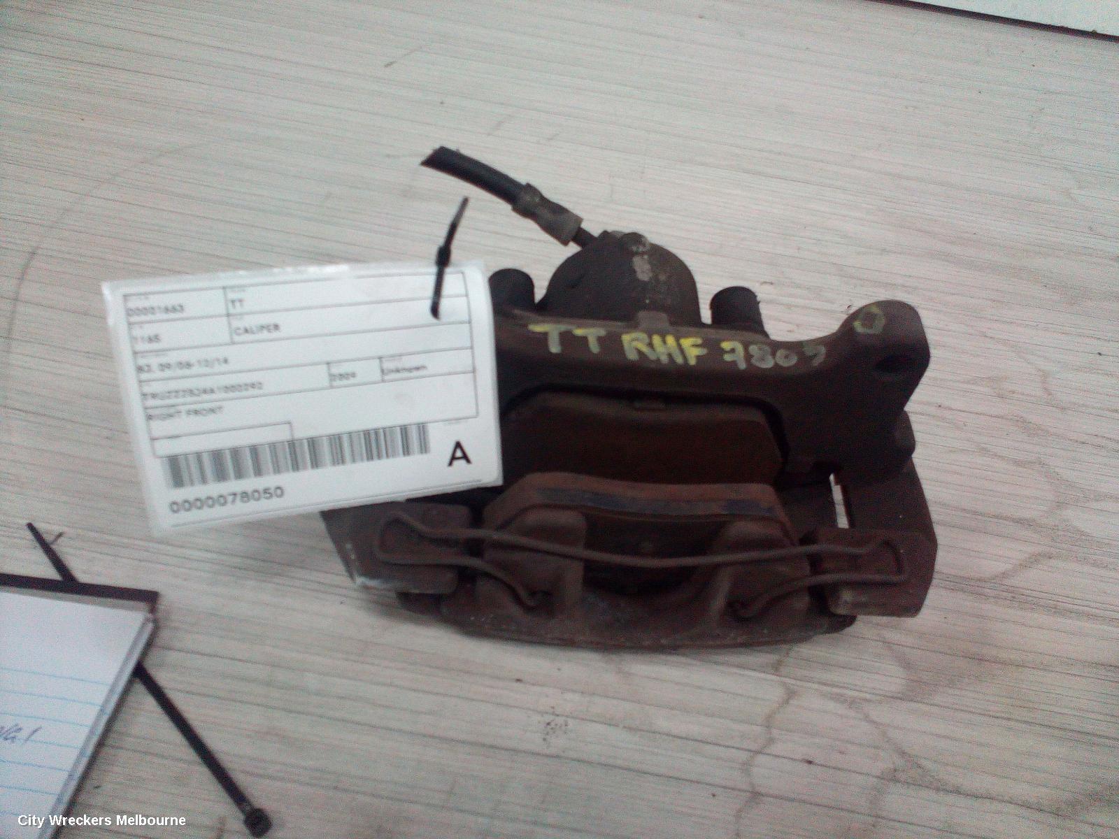 AUDI TT CALIPER, 8J, 09/2006 - 12/2014