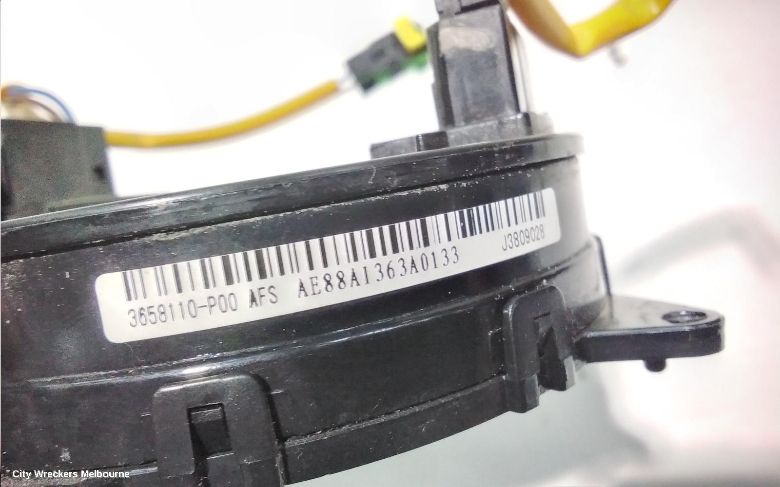 GREAT WALL V200/V240 AIRBAG MODULE/SENSOR, CLOCKSPRING, K2, 07/2009 - 01/2015
