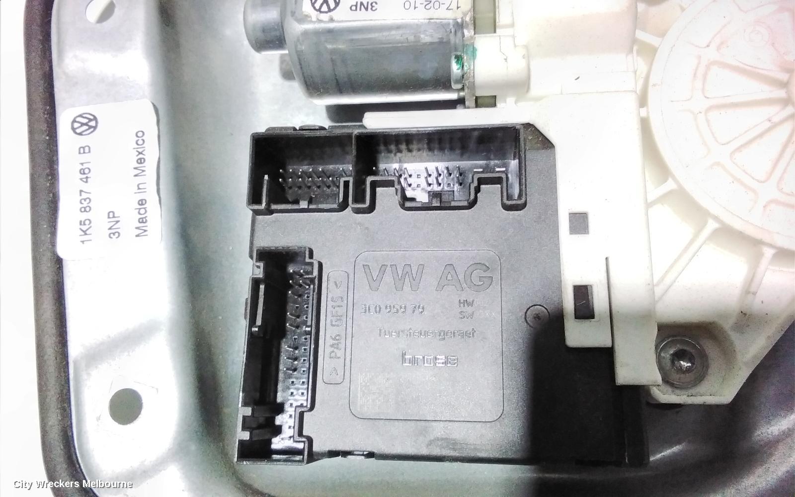 VOLKSWAGEN JETTA LEFT FRONT WINDOW REG/MOTOR, 1KM, 02/2006 - 07/2011
