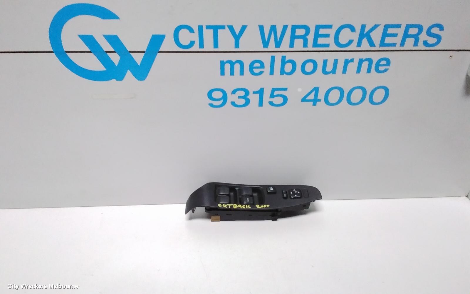 SUBARU OUTBACK PWR DR WIND SWITCH, RH FRONT (MASTER SWITCH), 3RD GEN, 12/1998 - 08/2003