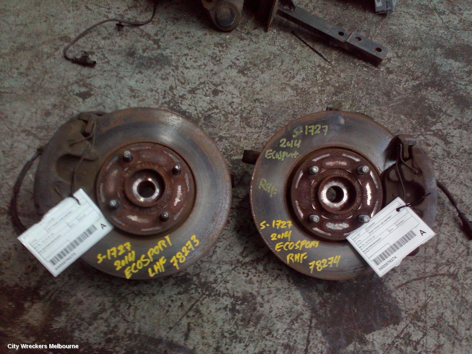 FORD ECOSPORT LEFT FRONT HUB ASSEMBLY, BK-BL, 12/2013 - 01/2020