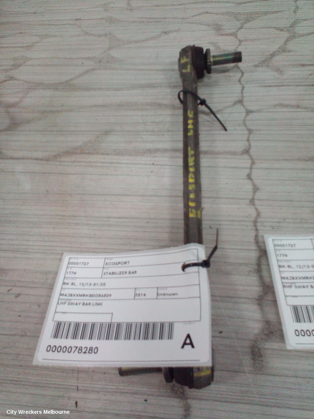 FORD ECOSPORT STABILISER BAR, BK-BL, 11/2013 - 01/2020