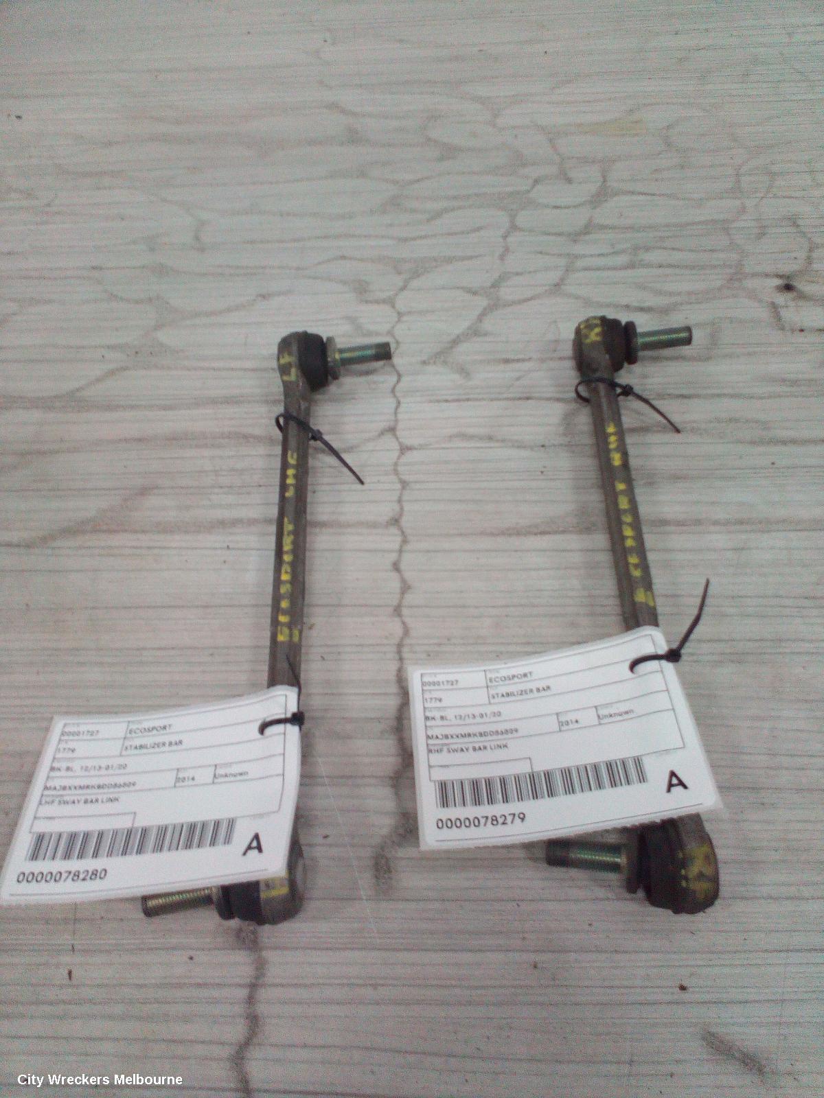 FORD ECOSPORT STABILISER BAR, BK-BL, 11/2013 - 01/2020