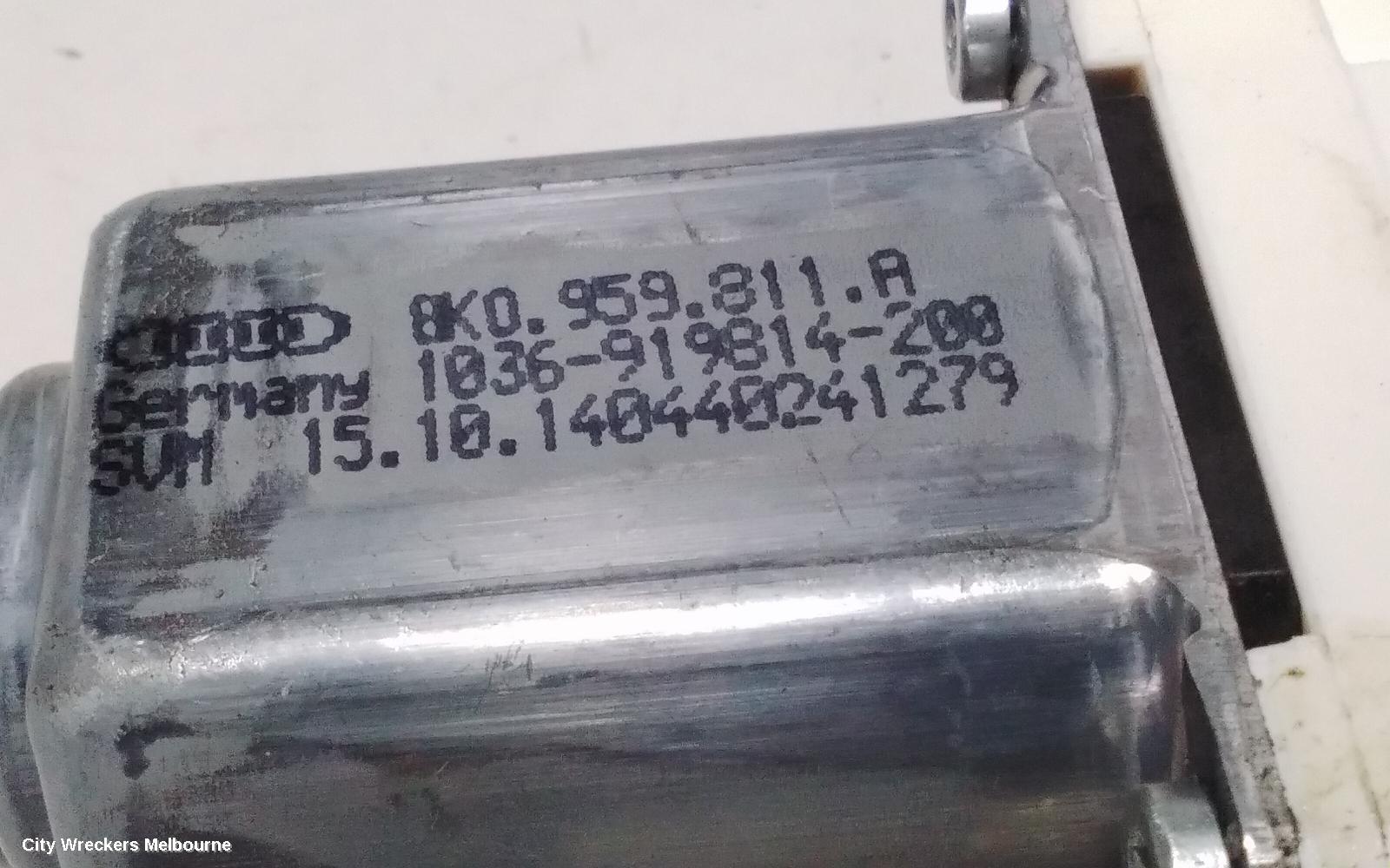 AUDI Q3 LEFT REAR WND REG/MOTOR, 8U, 03/2012 - 12/2018