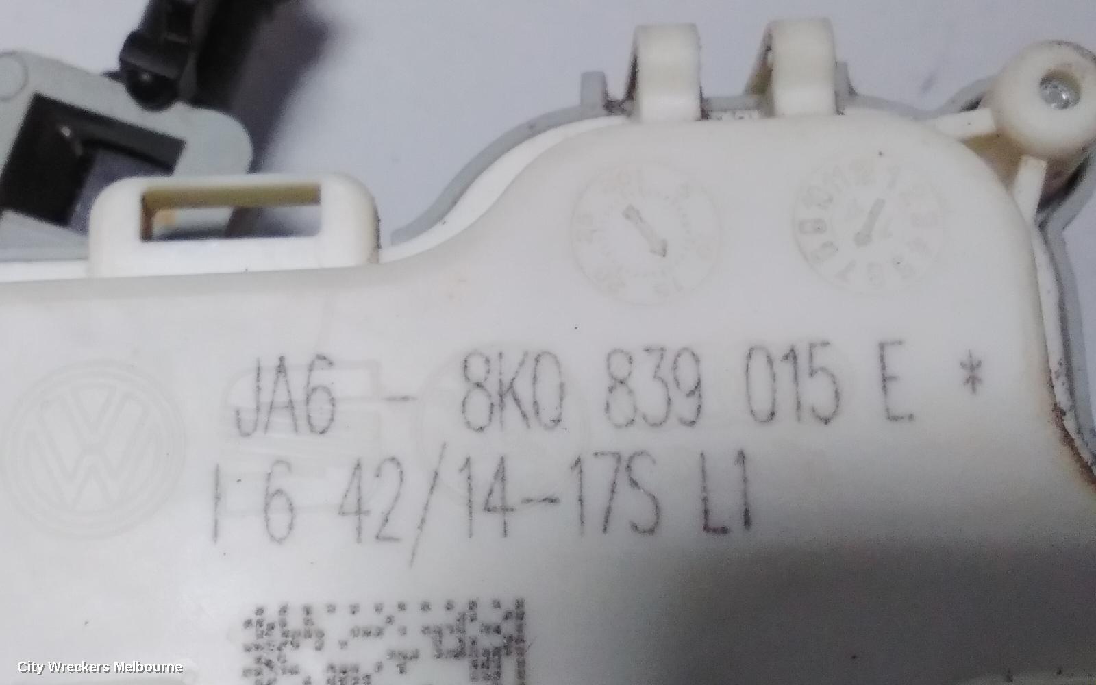 AUDI Q3 DOOR/BOOT/GATE LOCK, LEFT REAR DOOR LOCK, 8U, P/N 8K0839015H, 11/2014 - 12/2018