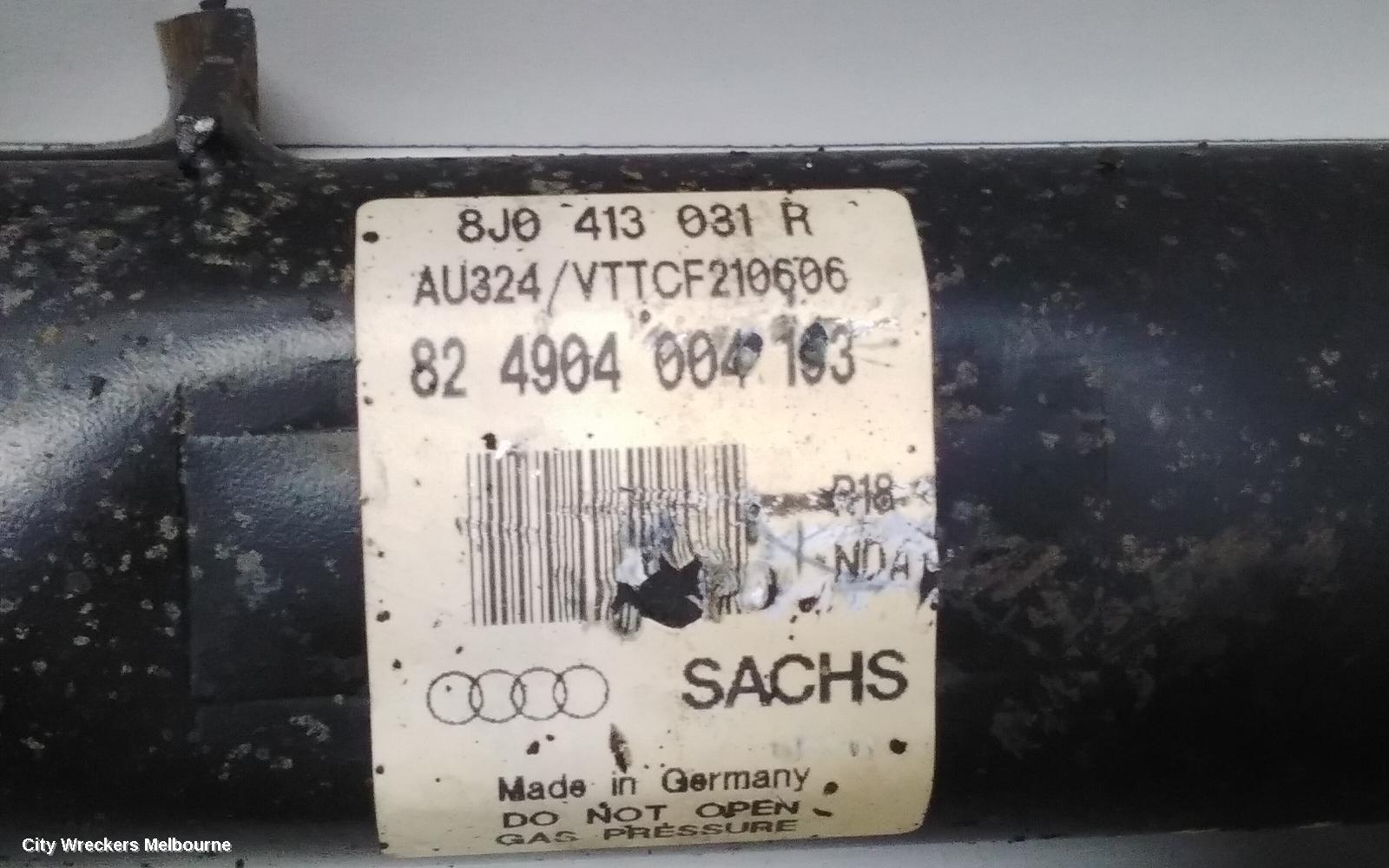 AUDI TT LEFT FRONT STRUT, 8J, 2.0, PETROL, FWD, COUPE/CABRIO, 09/2006 - 12/2014