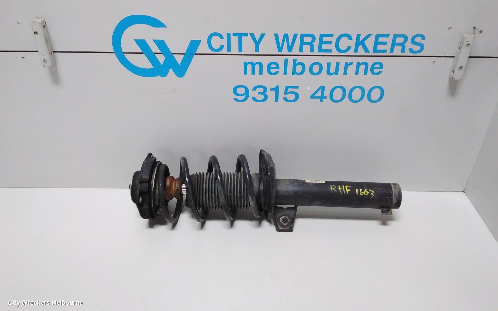 AUDI TT RIGHT FRONT STRUT, 8J, 2.0, PETROL, FWD, COUPE/CABRIO, 09/2006 - 12/2014