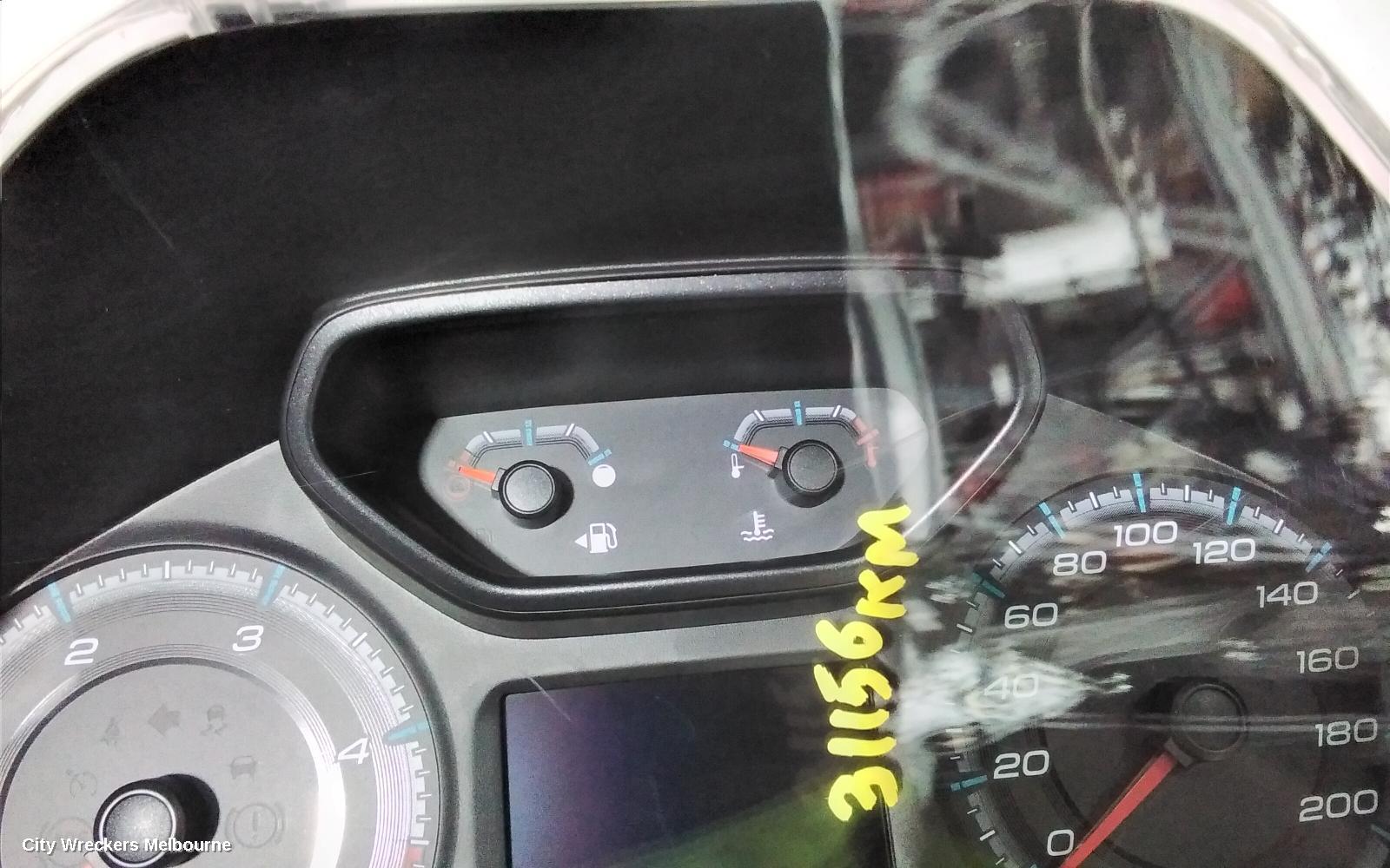 HOLDEN COLORADO INSTRUMENT CLUSTER, AUTO T/M, RG, 07/2016 - 12/2020
