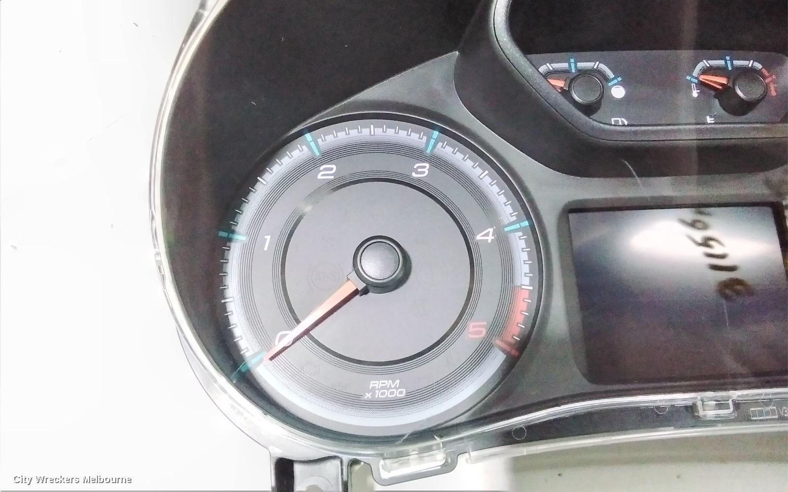 HOLDEN COLORADO INSTRUMENT CLUSTER, AUTO T/M, RG, 07/2016 - 12/2020