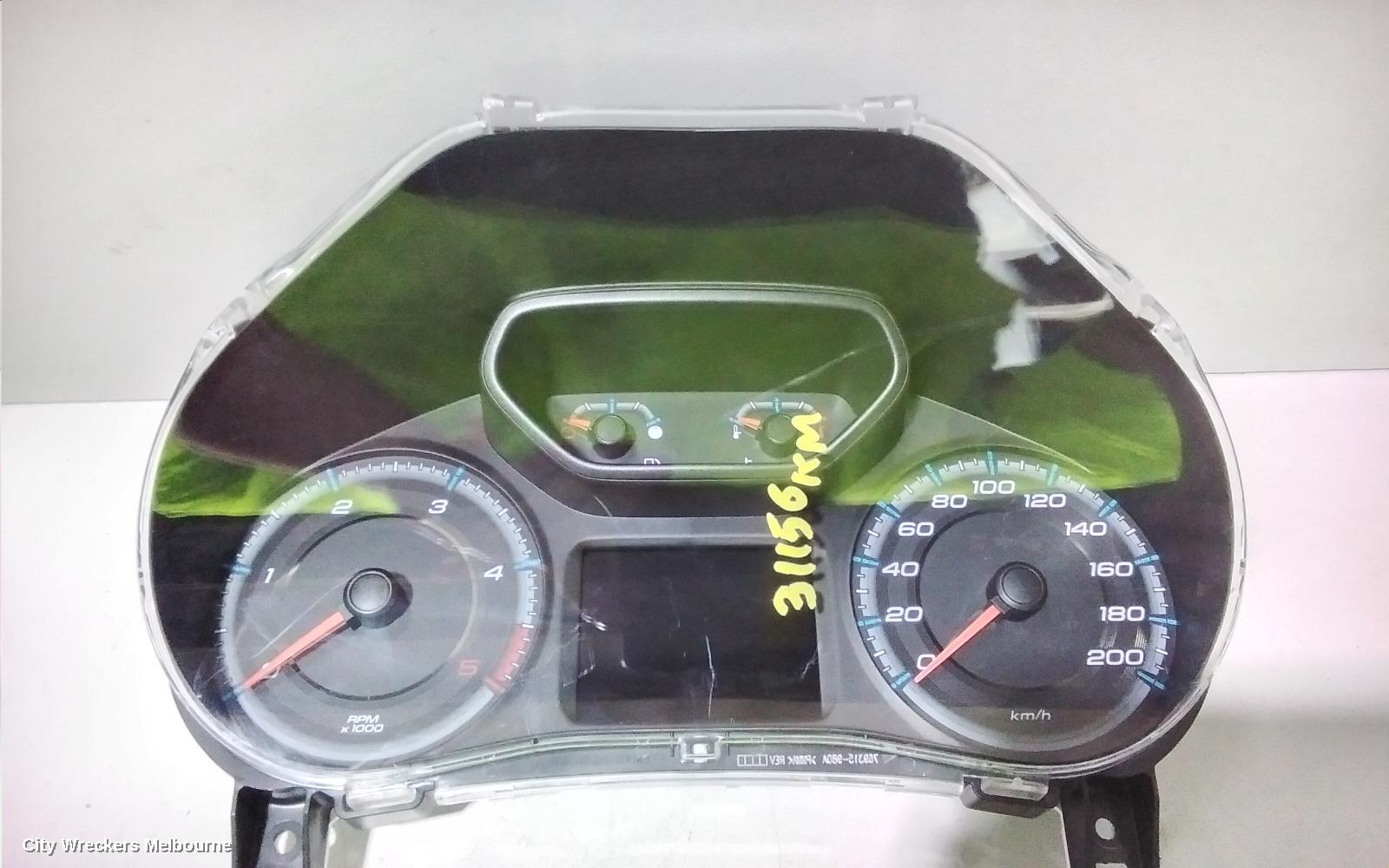 HOLDEN COLORADO INSTRUMENT CLUSTER, AUTO T/M, RG, 07/2016 - 12/2020
