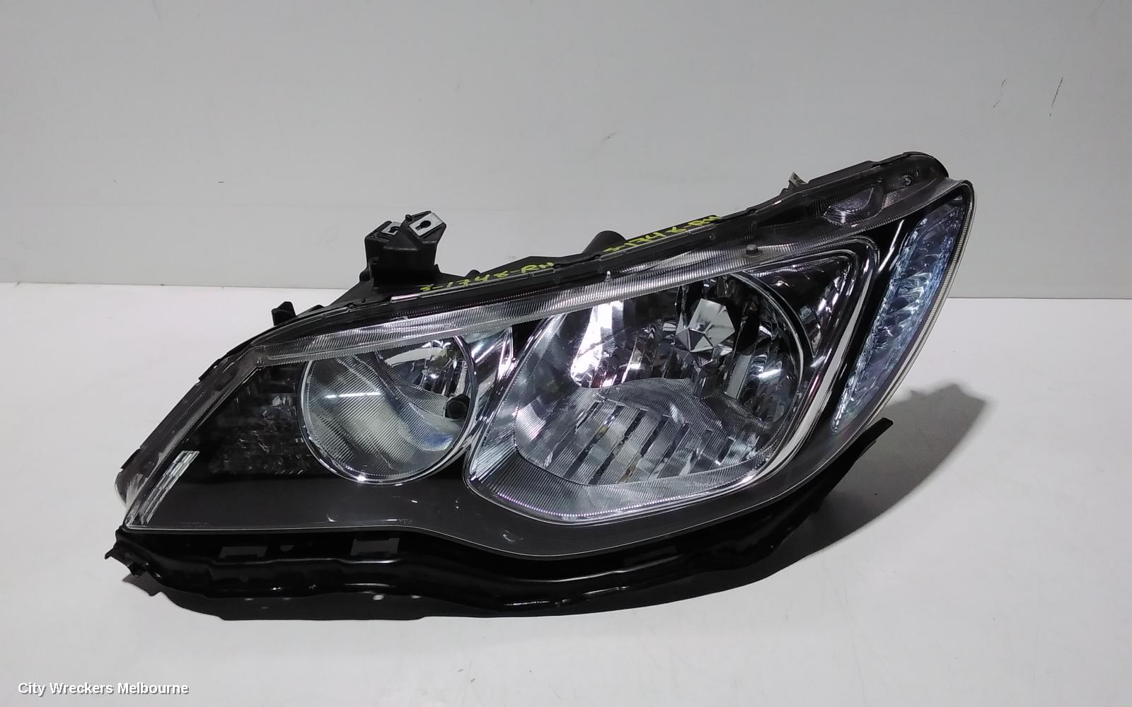 HONDA CIVIC RIGHT HEADLAMP, 8TH GEN, SEDAN, 02/2006 - 12/2008