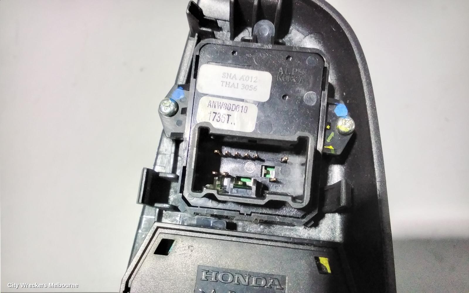 HONDA CIVIC PWR DR WIND SWITCH, RH FRONT (MASTER SWITCH), SEDAN, 8TH GEN, 02/2006 - 12/2011