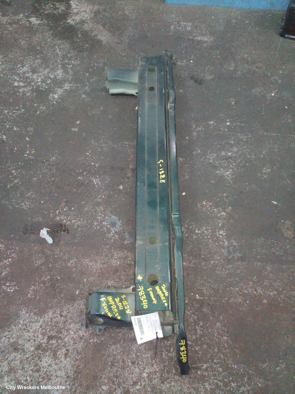 SUBARU IMPREZA F/BAR REINFORC/BRACK, REINFORCEMENT, SQUARE CENTRE, 11/2002 - 06/2005