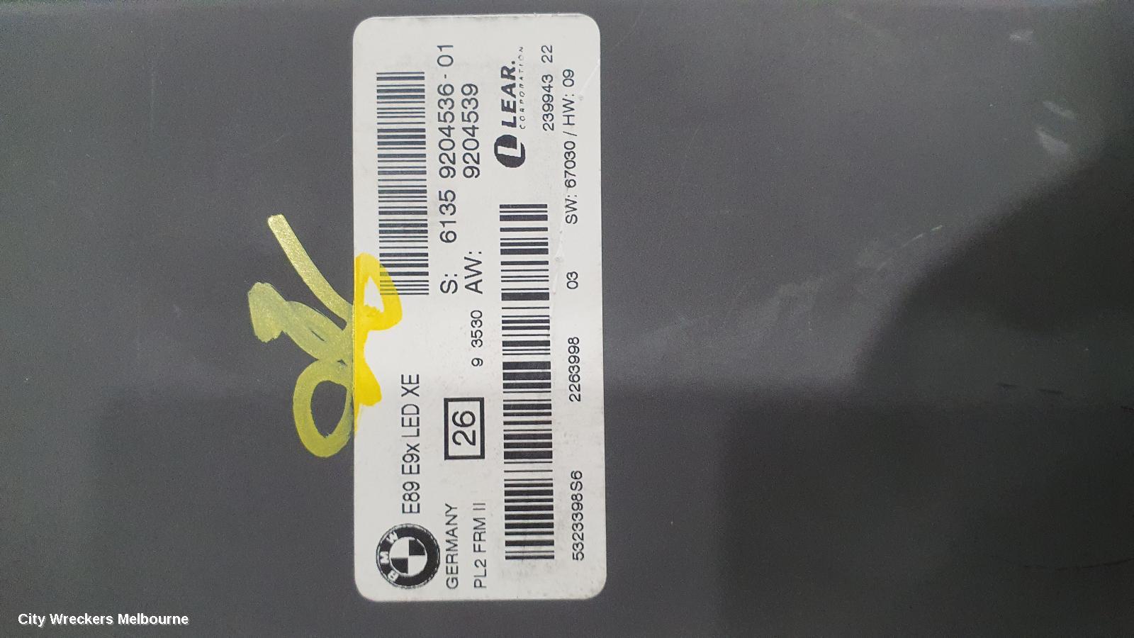 BMW 3 SERIES ECU, FOOTWELL MODULE, E90-E93, 03/2005 - 09/2013