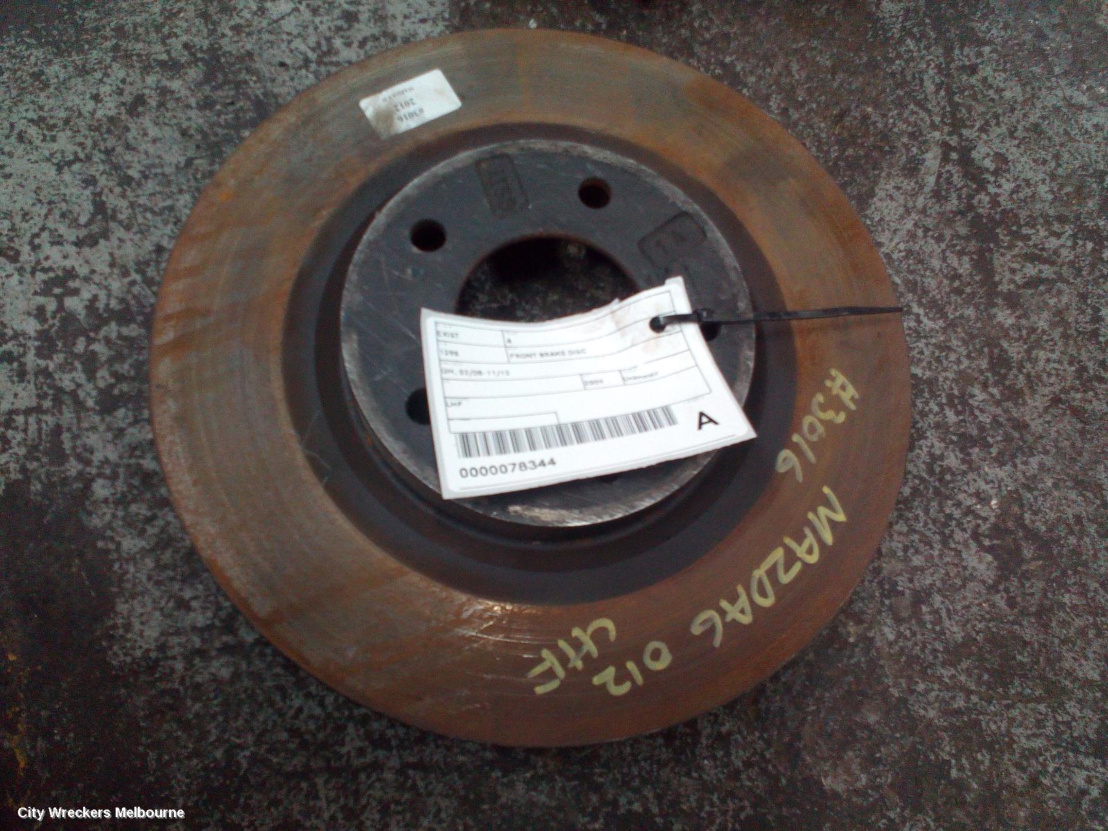 MAZDA 6 FRONT BRAKE DISC/DRM, GH, 02/2008 - 11/2012
