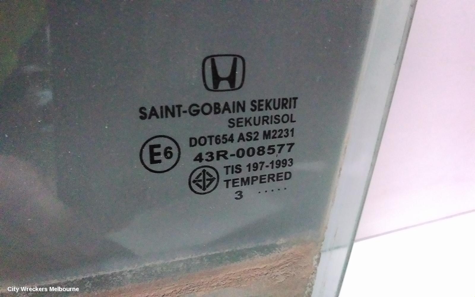 HONDA CRV LEFT REAR DOOR WINDOW, RM, 11/2012 - 04/2017